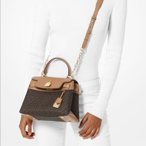 2 pcs Michael Kors Gramercy Top handle satchel set